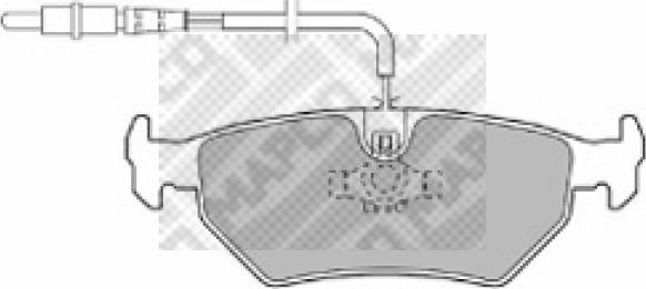 Mapco 6497 - Kit pastiglie freno, Freno a disco autozon.pro