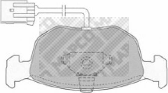 Mapco 6506 - Kit pastiglie freno, Freno a disco autozon.pro