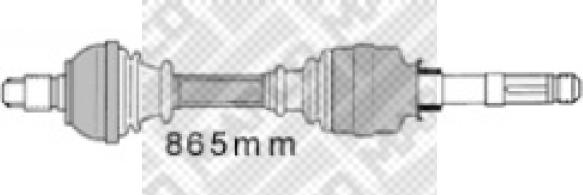 Mapco 16405 - Albero motore / Semiasse autozon.pro