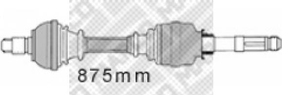 Mapco 16411 - Albero motore / Semiasse autozon.pro