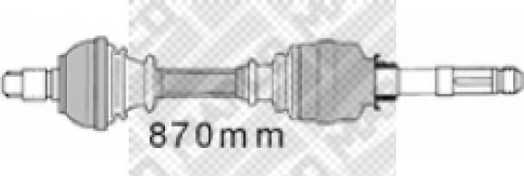 Mapco 16421 - Albero motore / Semiasse autozon.pro