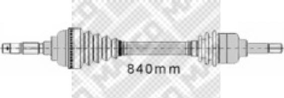 Mapco 16348 - Albero motore / Semiasse autozon.pro