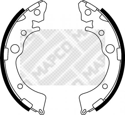 Mapco 8523 - Kit ganasce freno autozon.pro