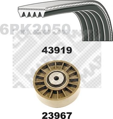 Mapco 23919 - Kit Cinghie Poly-V autozon.pro