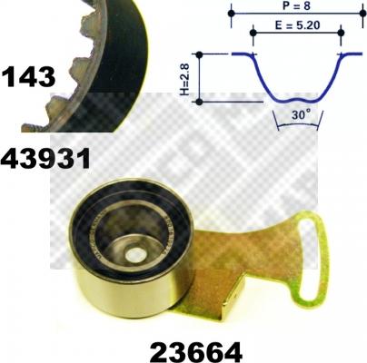 Mapco 23938 - Kit cinghie dentate autozon.pro