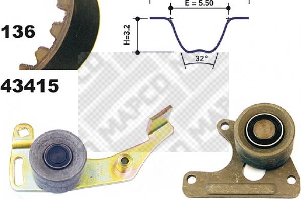 Mapco 23405 - Kit cinghie dentate autozon.pro