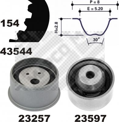 Mapco 23544 - Kit cinghie dentate autozon.pro