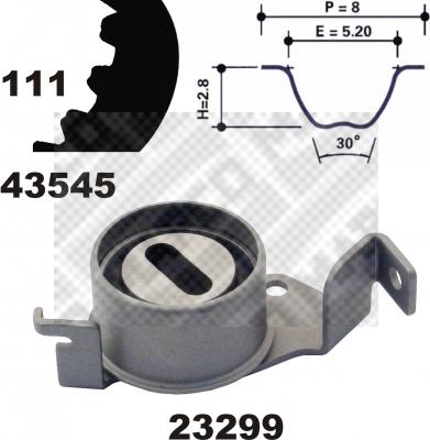 Mapco 23545 - Kit cinghie dentate autozon.pro