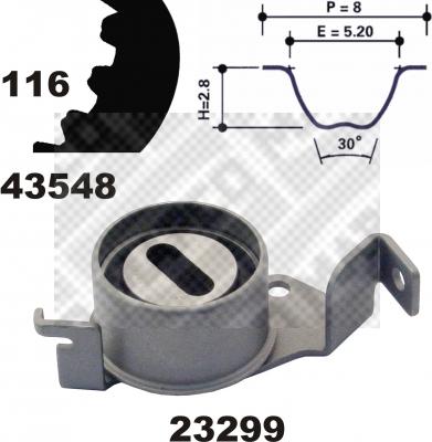 Mapco 23548 - Kit cinghie dentate autozon.pro