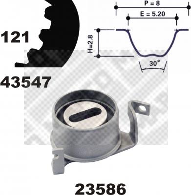 Mapco 23547 - Kit cinghie dentate autozon.pro