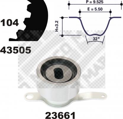 Mapco 23505 - Kit cinghie dentate autozon.pro