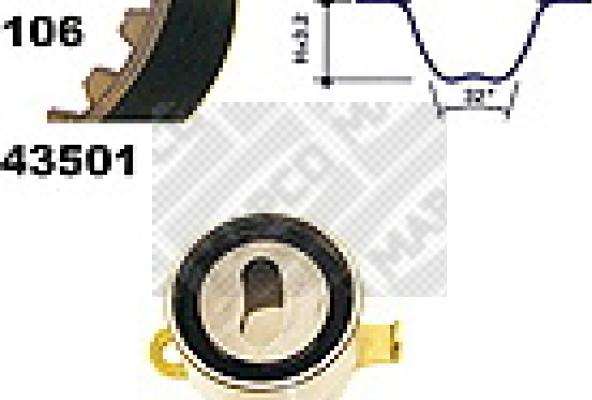 Mapco 23501 - Kit cinghie dentate autozon.pro