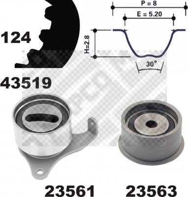 Mapco 23519 - Kit cinghie dentate autozon.pro