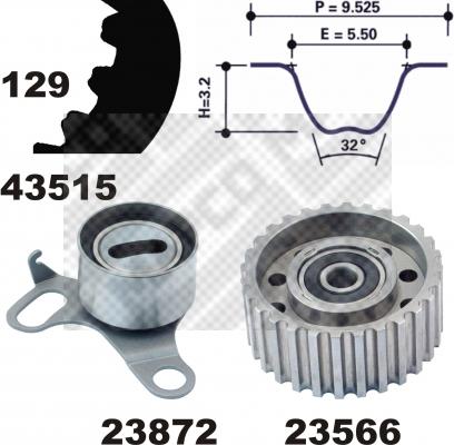 Mapco 23515 - Kit cinghie dentate autozon.pro