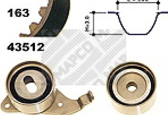 Mapco 23512 - Kit cinghie dentate autozon.pro