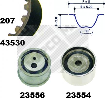 Mapco 23530 - Kit cinghie dentate autozon.pro