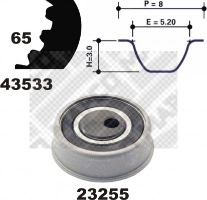 Mapco 23533 - Kit cinghie dentate autozon.pro