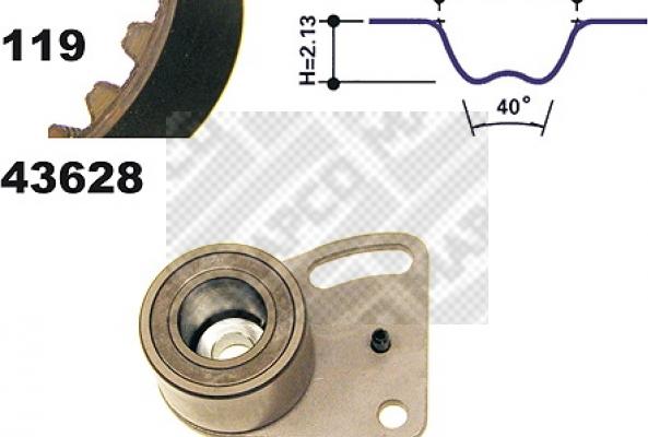 Mapco 23628 - Kit cinghie dentate autozon.pro