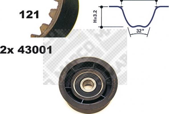 Mapco 23001 - Kit cinghie dentate autozon.pro