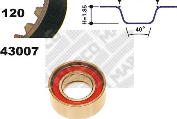 Mapco 23007 - Kit cinghie dentate autozon.pro