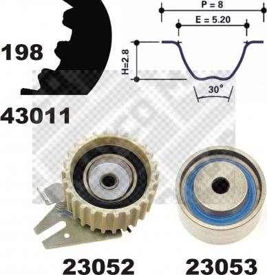 Mapco 23013 - Kit cinghie dentate autozon.pro