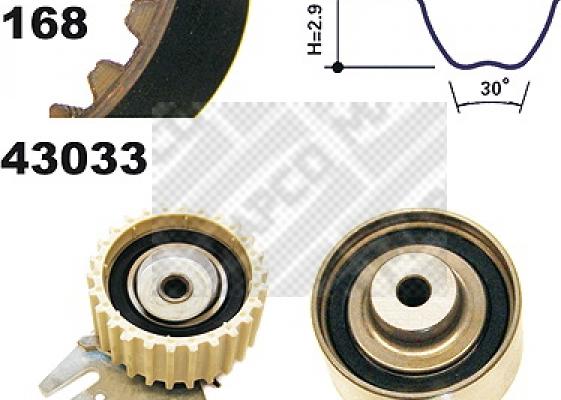 Mapco 23033 - Kit cinghie dentate autozon.pro