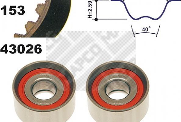 Mapco 23026 - Kit cinghie dentate autozon.pro