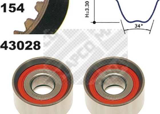 Mapco 23028 - Kit cinghie dentate autozon.pro