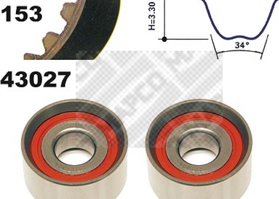 Mapco 23027 - Kit cinghie dentate autozon.pro