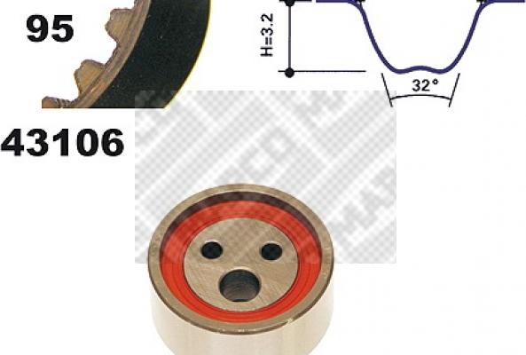 Mapco 23106 - Kit cinghie dentate autozon.pro