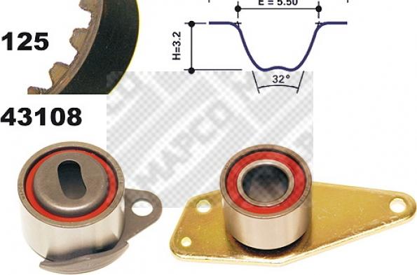 Mapco 23108 - Kit cinghie dentate autozon.pro