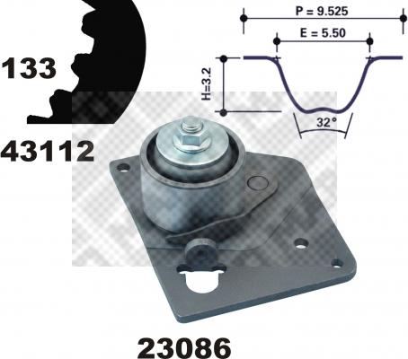 Mapco 23103 - Kit cinghie dentate autozon.pro