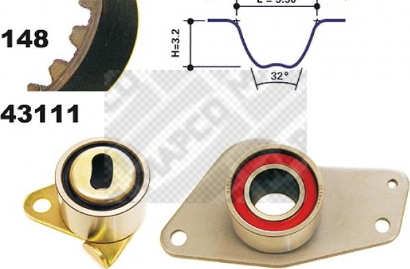 Mapco 23111 - Kit cinghie dentate autozon.pro