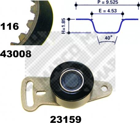 Mapco 23118 - Kit cinghie dentate autozon.pro