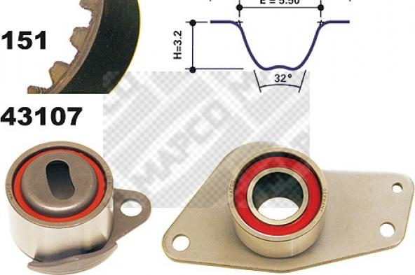 Mapco 23112 - Kit cinghie dentate autozon.pro