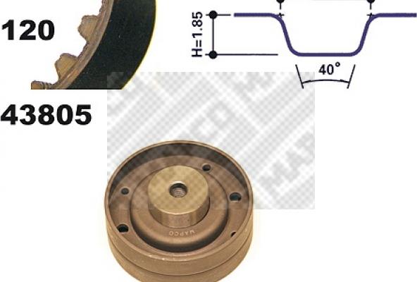 Mapco 23805 - Kit cinghie dentate autozon.pro