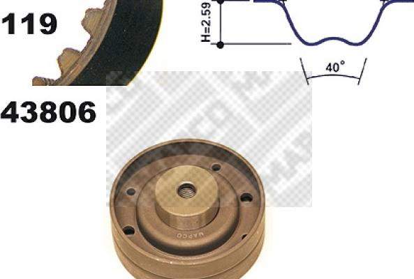 Mapco 23806 - Kit cinghie dentate autozon.pro