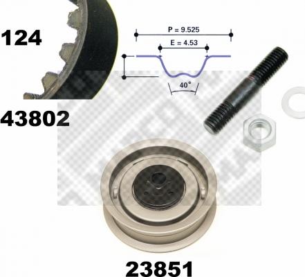 Mapco 23802 - Kit cinghie dentate autozon.pro