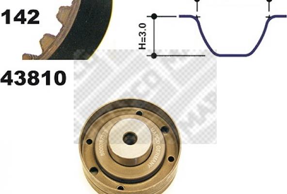 Mapco 23810 - Kit cinghie dentate autozon.pro