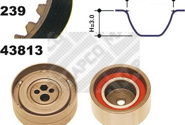 Mapco 23813 - Kit cinghie dentate autozon.pro