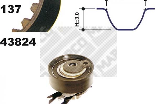 Mapco 23824 - Kit cinghie dentate autozon.pro