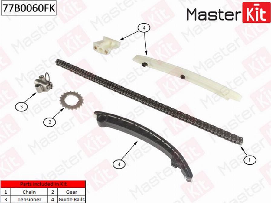 MasterKit 77B0060FK - Catena distribuzione autozon.pro