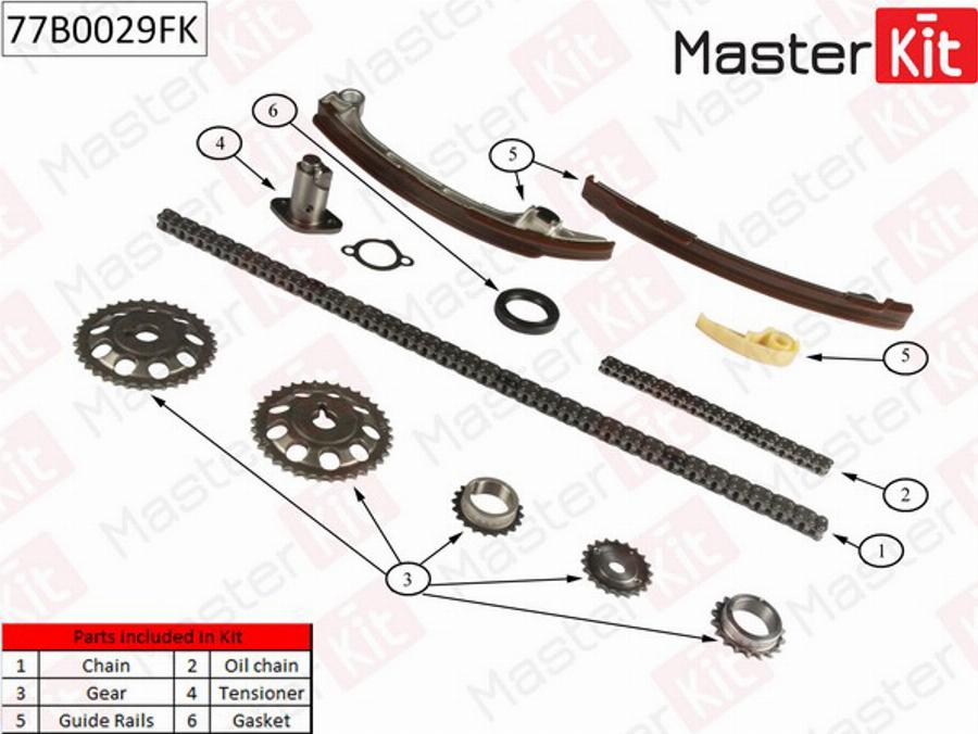 MasterKit 77B0029FK - Kit catena distribuzione autozon.pro