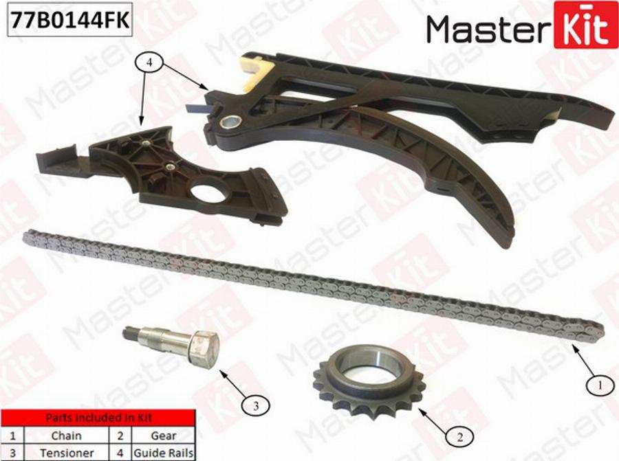 MasterKit 77B0144FK - Kit catena distribuzione autozon.pro