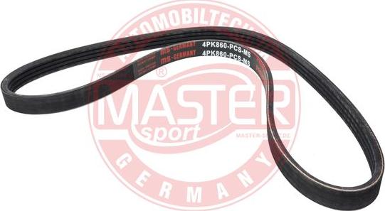 MASTER-SPORT GERMANY 4PK860-PCS-MS - Cinghia Poly-V autozon.pro