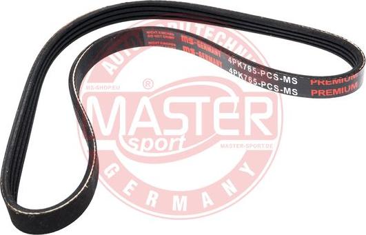 MASTER-SPORT GERMANY 4PK765-PCS-MS - Cinghia Poly-V autozon.pro