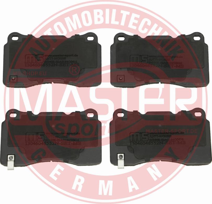 MASTER-SPORT GERMANY 13046048552N-SET-MS - Kit pastiglie freno, Freno a disco autozon.pro