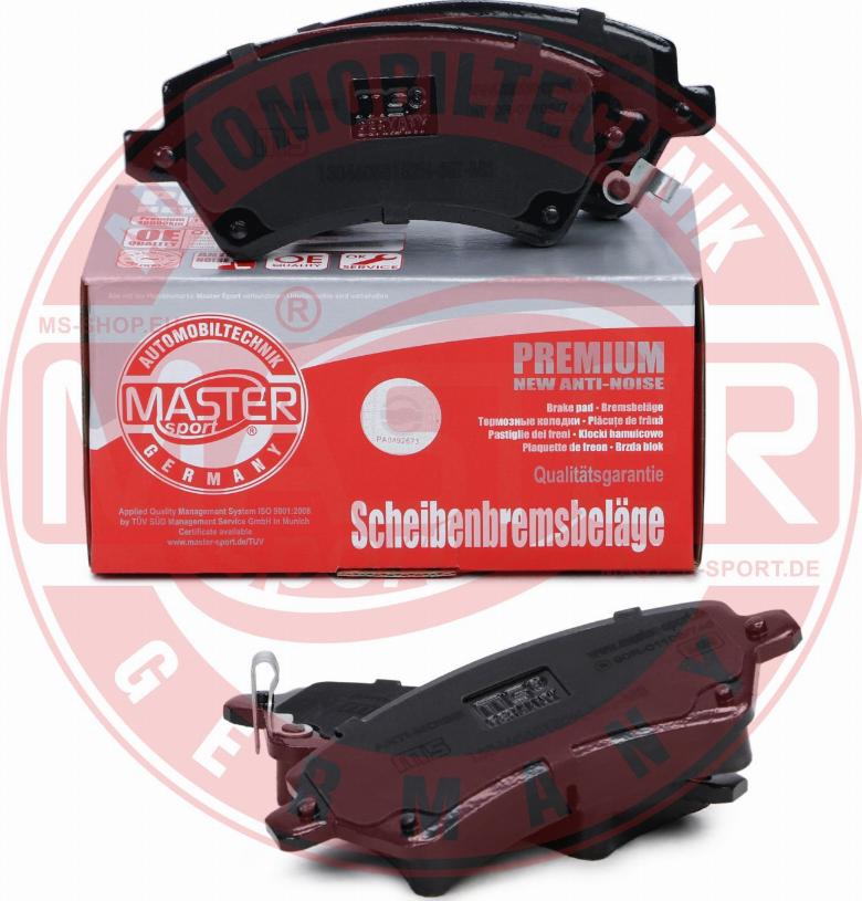 MASTER-SPORT GERMANY 13046058152N-SET-MS - Kit pastiglie freno, Freno a disco autozon.pro