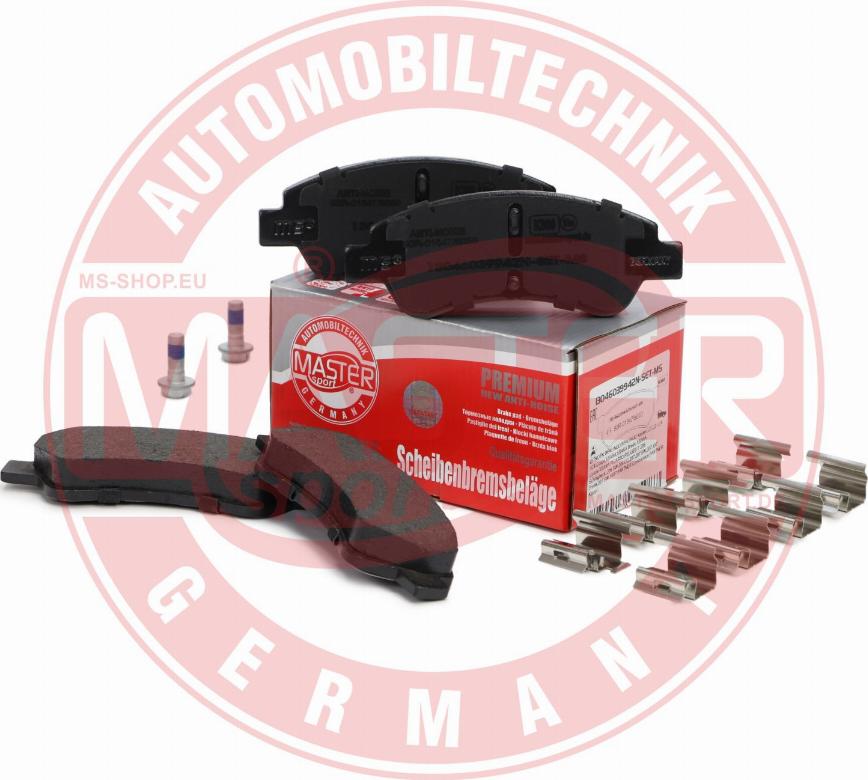 MASTER-SPORT GERMANY 13046039942N-SET-MS - Kit pastiglie freno, Freno a disco autozon.pro