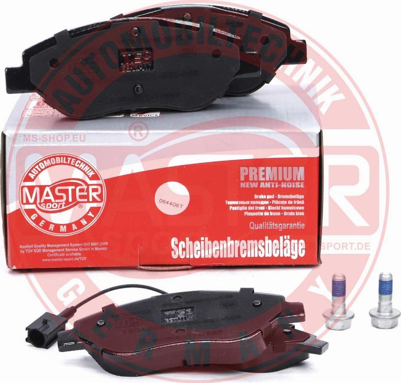 MASTER-SPORT GERMANY 13046039842N-SET-MS - Kit pastiglie freno, Freno a disco autozon.pro